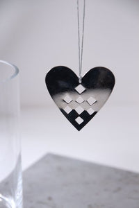 12000-04 3" Silvery Ornament: Heart