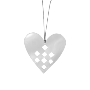 12000-04 3" Silvery Ornament: Heart