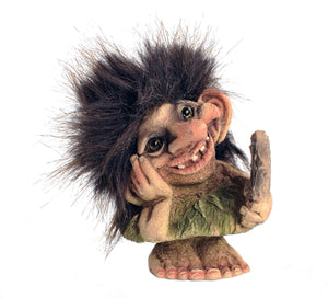 48142-00 Troll Girl w/Mirror 3" tall