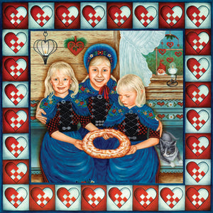 15242-07 6" Ceramic Tile: Danish Kringle Bakers