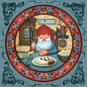 15242-13 6" Ceramic Tile: Nisse with Lutefisk