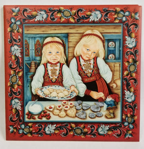 15242-69 6" Ceramic Tile: Sandbakkel Baking