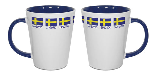 18012-01 Latte Mug: Swedish Flag