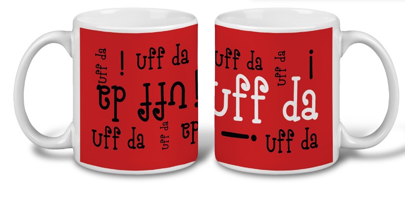 18276-00 11oz Uff da Text Mug