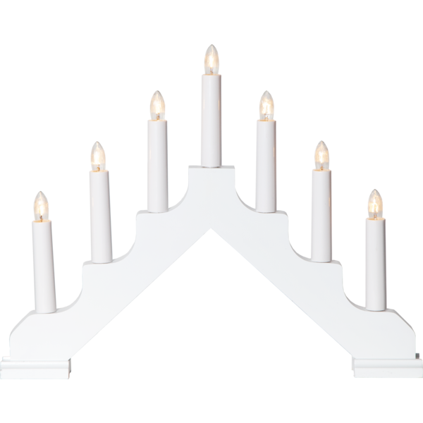 62942-08 7-Lite Candolier: Ada, White