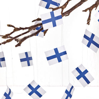 31720-00 Finnish Flag Garland, ~78 inches