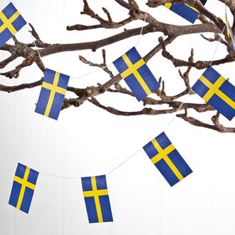 31721-00 Swedish Flag Garland, ~78 inches