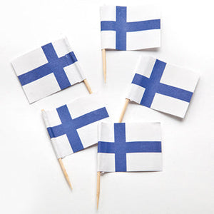 31756-04 Finnish Flag Picks, 50 per pack