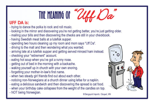 31840-00 Postcard: Meaning of Uff Da