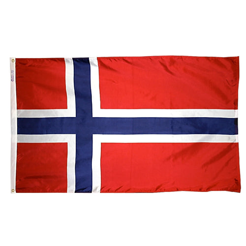 32136-02 Nyl-Glo Norway Flag, 3'x5'