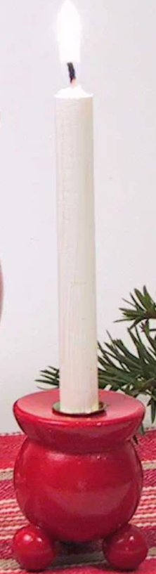 44720-00 Red Candlestick, Chime Candles