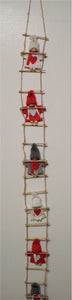 47125-00 Santa's Hanging on a Ladder, 39" Long