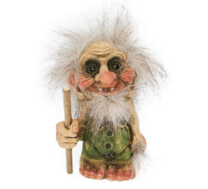 48008-00 Troll Old Man w/Stick 4.5" tall