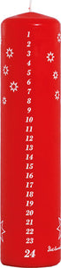 53416-00 Advent Calendar Candles, 4 Assorted