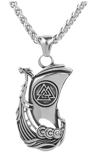 621563 Viking Jewelry: Viking Ship Necklace
