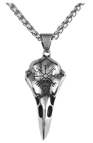 621565 Viking Jewelry: Raven Skull