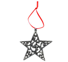 Load image into Gallery viewer, 623176 Pewter Ornament: Rosemaling Star