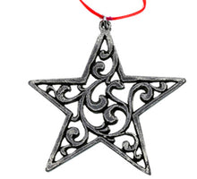 Load image into Gallery viewer, 623176 Pewter Ornament: Rosemaling Star