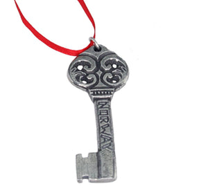 625608 Pewter Ornament: Key to Norway