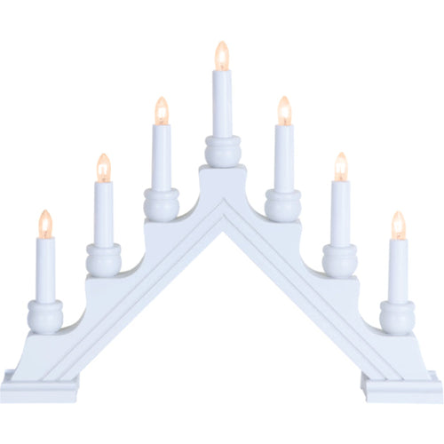 62948-08 7-Lite Candolier: Karin, White