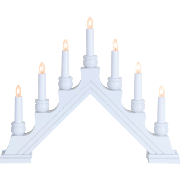 62948-08 7-Lite Candolier: Karin, White