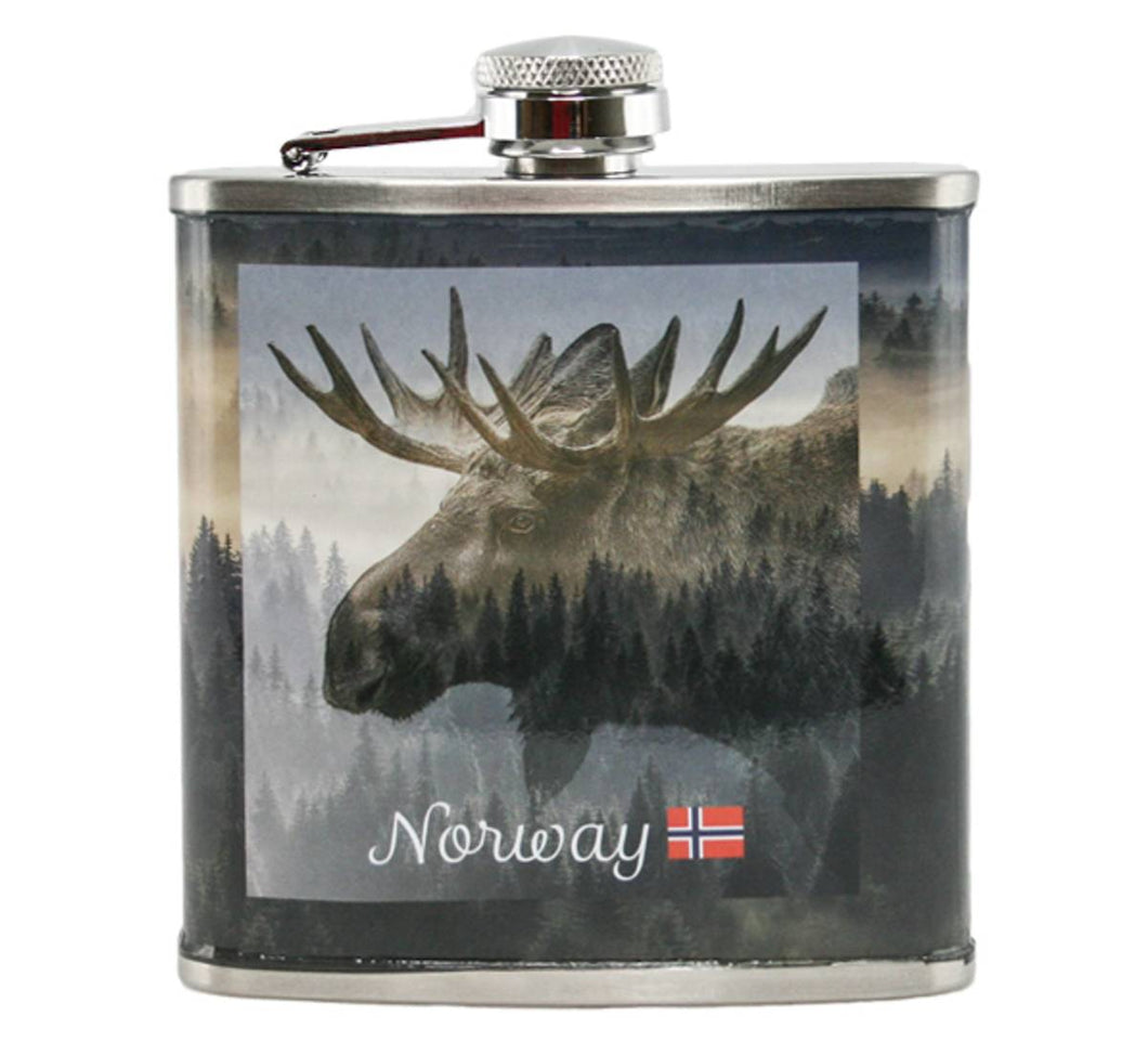 660623 Flask, Norwegian Moose