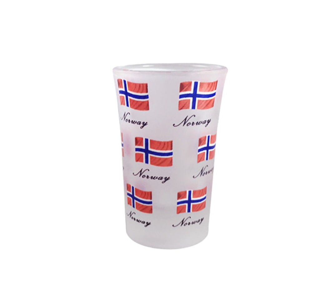 709415 Shotglass, Norwegian Flag