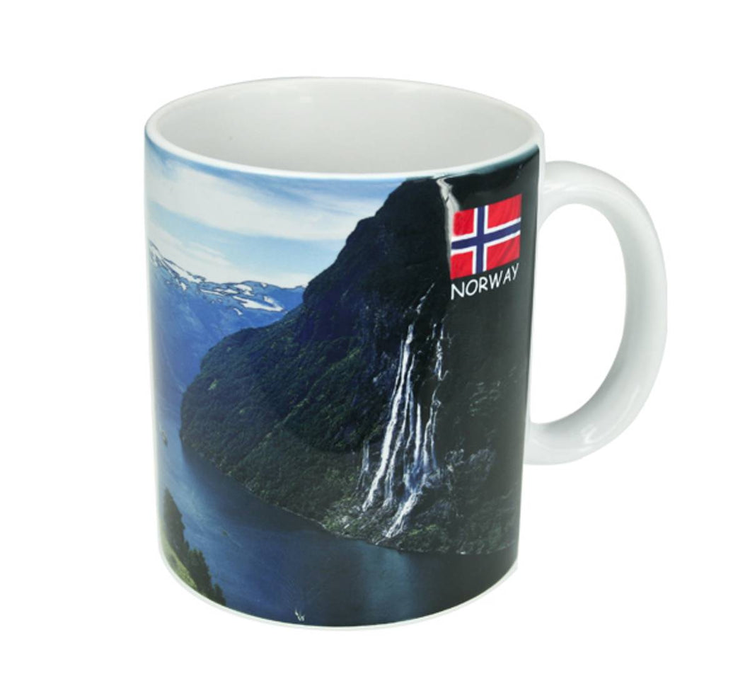 Mug; Gerianger Fjord area, Design #1 Fjordfarm