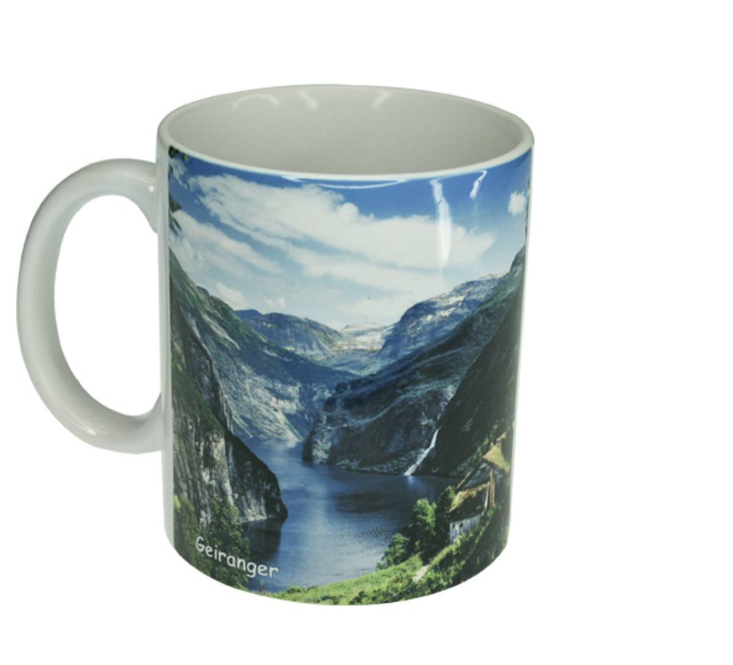 Mug: Geranger Fjord Skageflå farm area, Design #2