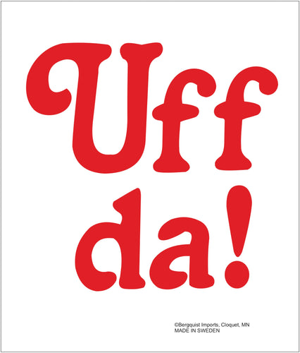 80466-72 Dishcloth: Uff Da