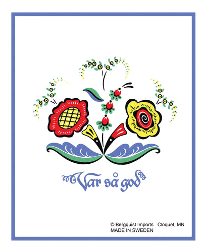 80466-77 Dishcloth: Swedish Flower