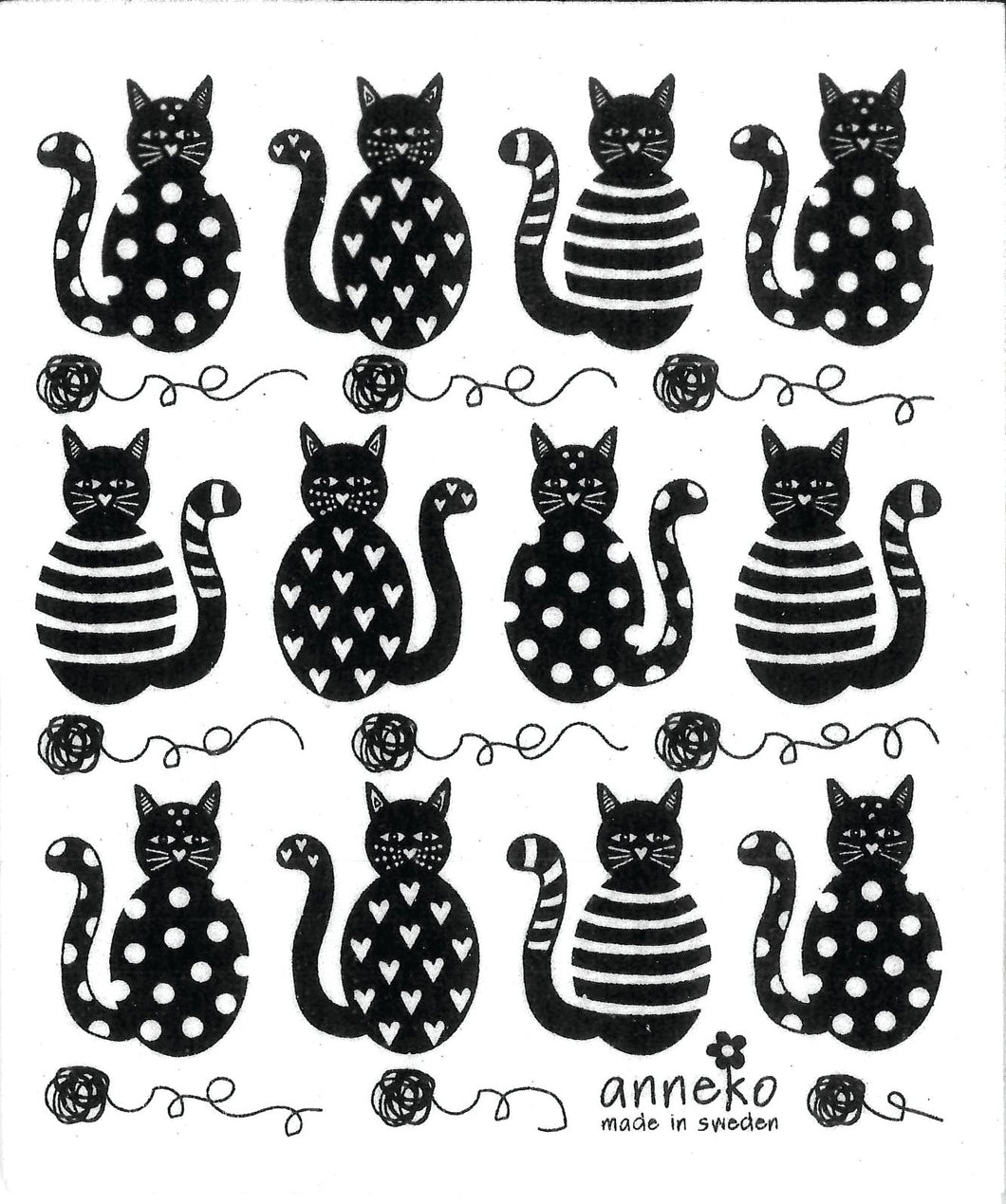80469-37 Dishcloth: Black Cats