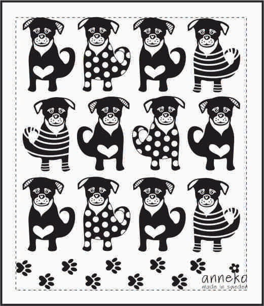 80469-50 Dishcloth: Black Dogs