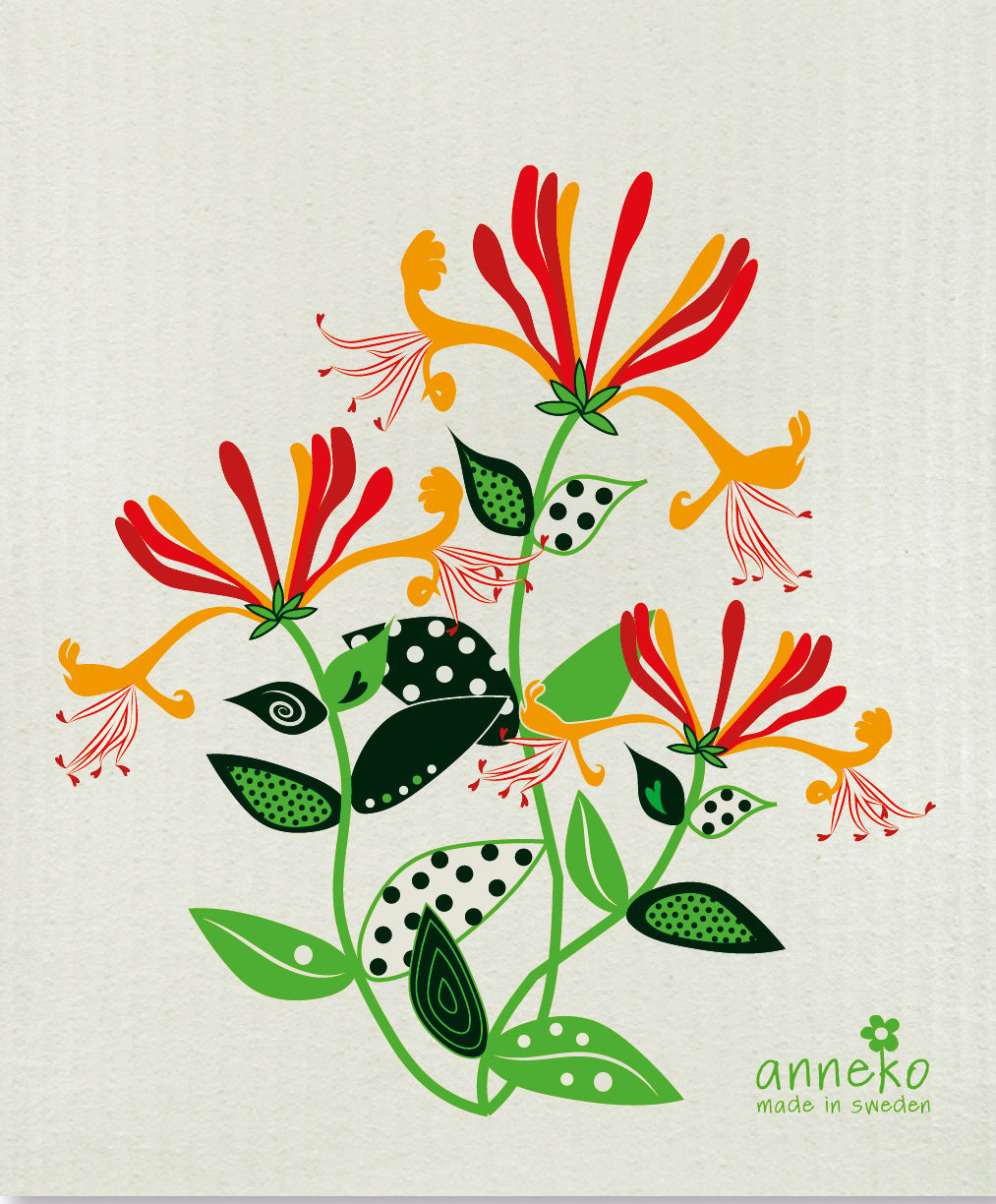 80469-55 Cellulose Dishcloth: Honeysuckle