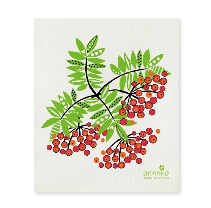 80469-67 Cellulose Dishcloth: Lingonberries