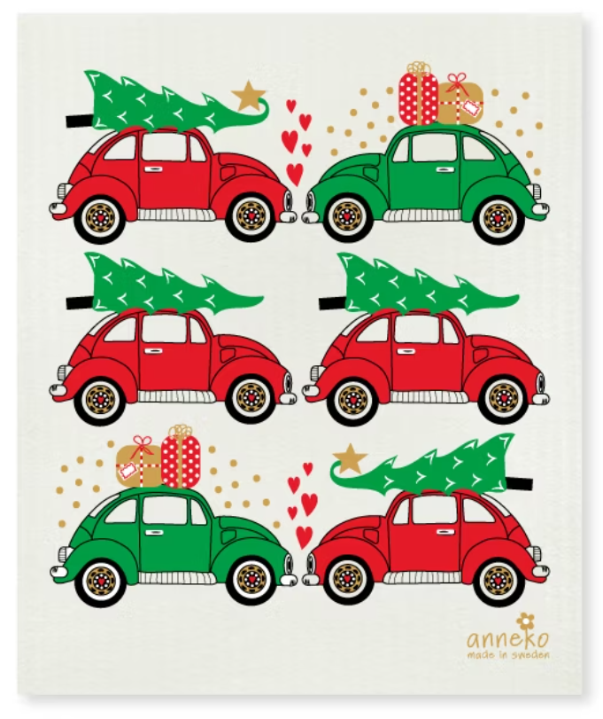 80469-81 Dishcloth: VW Xmas