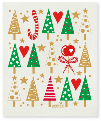 80469-82 Dishcloth: Xmas Trees