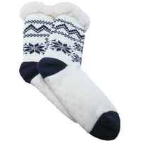 Load image into Gallery viewer, 82195-00 Kosesokks: Snowflake White/Black