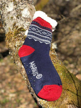 Load image into Gallery viewer, 82424-00 Kosesokks: &quot;Marius&quot; Red/White/Blue
