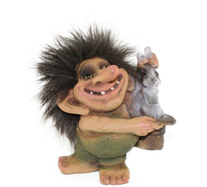 48225-00 3.5" Troll Magician w/Rabbit 8.5cm