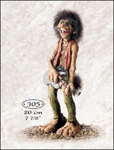 47220-00 Rock Musician Troll 8" tall