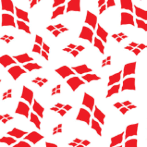 91018-00 Lunch Napkins: Danish Flags