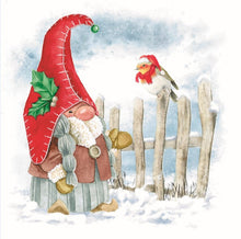 Load image into Gallery viewer, 9200900 Lunch Napkins: Tomtes in Snow, 3 Assorted