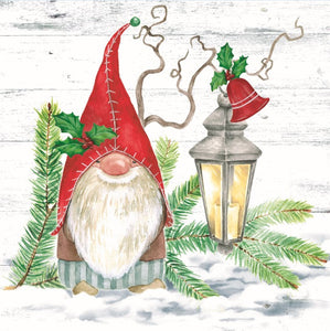 9200900 Lunch Napkins: Tomtes in Snow, 3 Assorted
