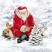 Load image into Gallery viewer, 92011-00 Lunch Napkins: Santas Outdoors, 3 Assorted