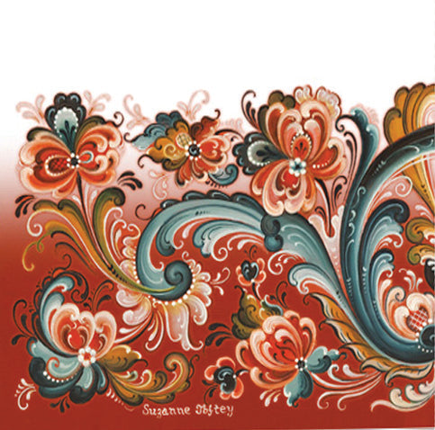 92114-00 Lunch Napkin: Rosemaling