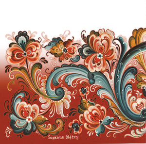 92114-00 Lunch Napkin: Rosemaling