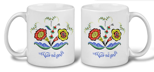93502-00 11 oz C-Mug: Swedish Flower