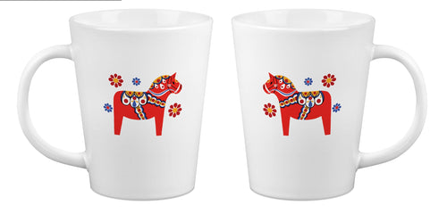 93603-05 Latte: Red Dala Horse