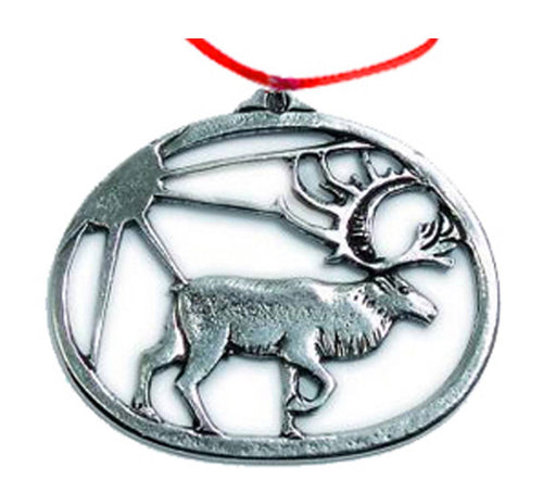 625645 Pewter Ornament: Reindeer